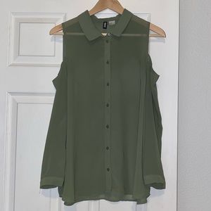 H&M Open Shoulder Blouse